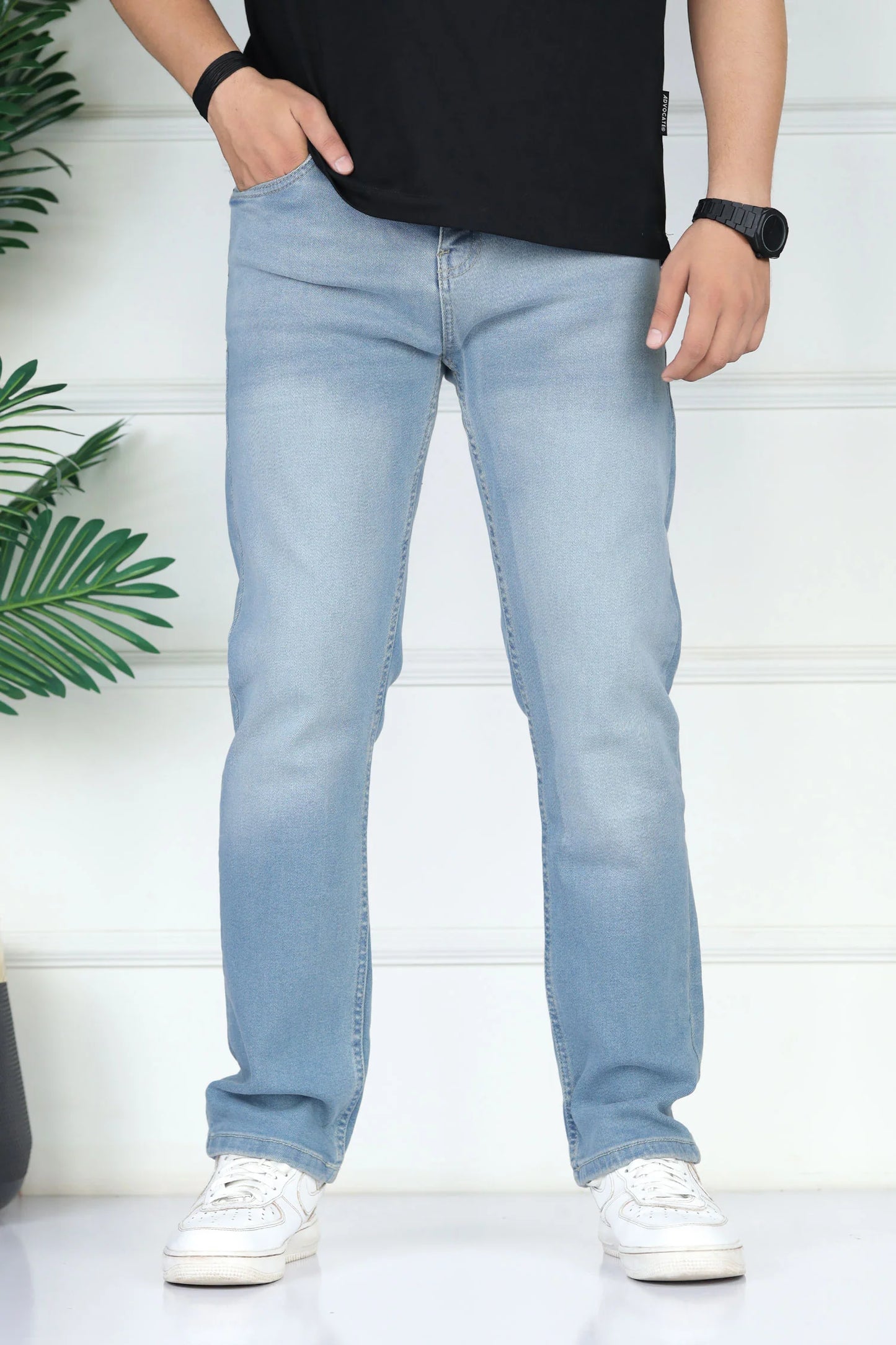 Turbo 'Cloud-Flex' Comfort Slim Fit Jeans In Sky Blue