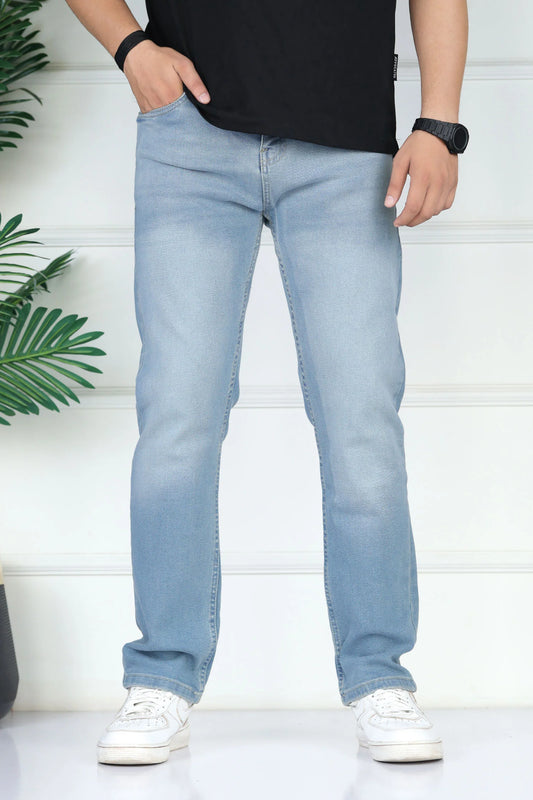 Turbo 'Cloud-Flex' Comfort Slim Fit Jeans In Sky Blue
