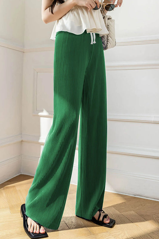 Relaxed Lounge Lining Texture Flapper Trouser